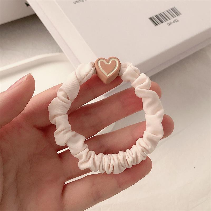 

2023 Korean Heart Hair Tie: Stylish, High-Elasticity, Durable, Gentle on Hair