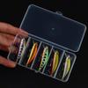 Five-Piece Boxed Sinking Minnow Lures Set, 5.5cm 5g, for Long Cast Fishing