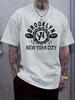 Brooklyn Limited Edition Grafikdruck T-Shirt - Lässiger Rundhalsausschnitt