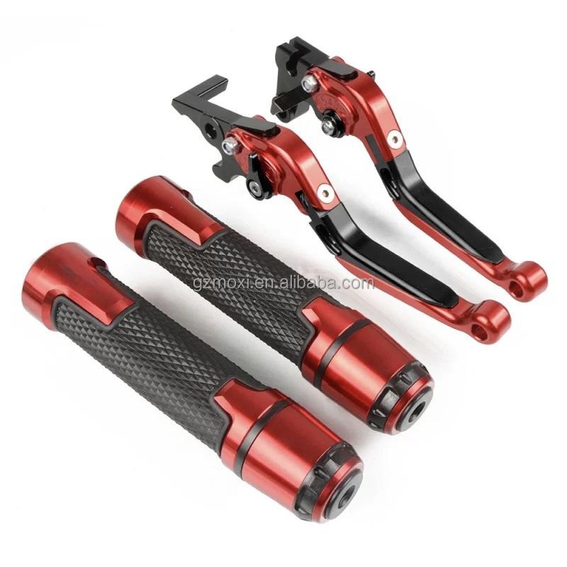 MOXI CBR650F/CB650F Street Motorcycle Brake Levers Handlebar Grips-CNC Adjustable Anti-Fall Anti-Slip Shockproof Upper Placement