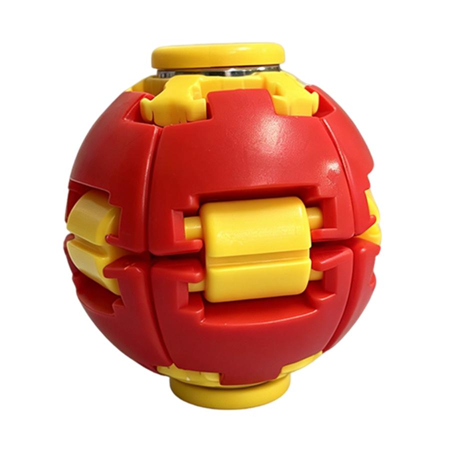 3D Printed Fingertip Press-To-Spin Fidget Ballone Click Deform Fidget Spinner Ball, Smooth Rotating Stress Relief Sensory In