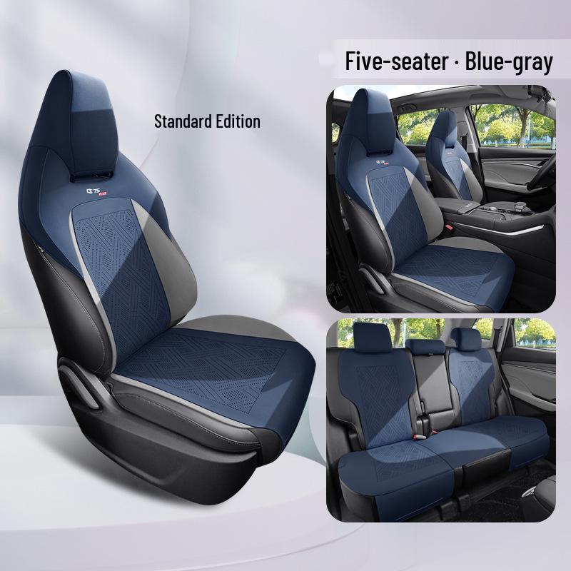 Suede Saddle Cushion: Ventilated Half-Wrap Seat Cover for Changan CS75 Plus