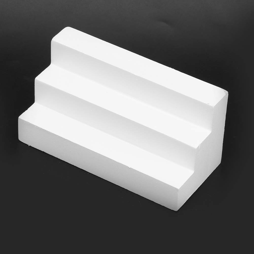 Dollhouse Miniature White Stairs DIY Model Toy Accessory for 1:12 Dollhouse Villa (White Steps)