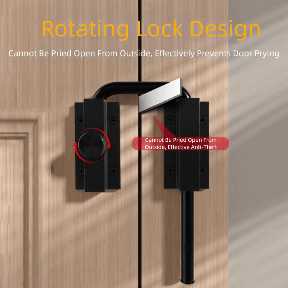 Hardware Stainless Steel Door Latch Lock Non Perforated 90/180 Degree Anti-theft Buckle Safety Thickened Door Bolts Garage