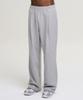 Leijibi [Summer] One-Pleat Wide Fit Fresh Sweatpants M Melange Grey