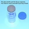 TOYMYTOY 10ml Glass Vials, Mini Bottles, Clear Vials with Rubber Stopper Lids, Perfect for Small Item Storage, Glass Bottles, Storage Containers, Divi