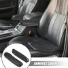 Unifizz 1 Pair Car Front Seat Center Console Cover Armrest Cover Replacement Microfiber Leather Black for Honda Odyssey 2005 2006 2007 2008 2009 2010