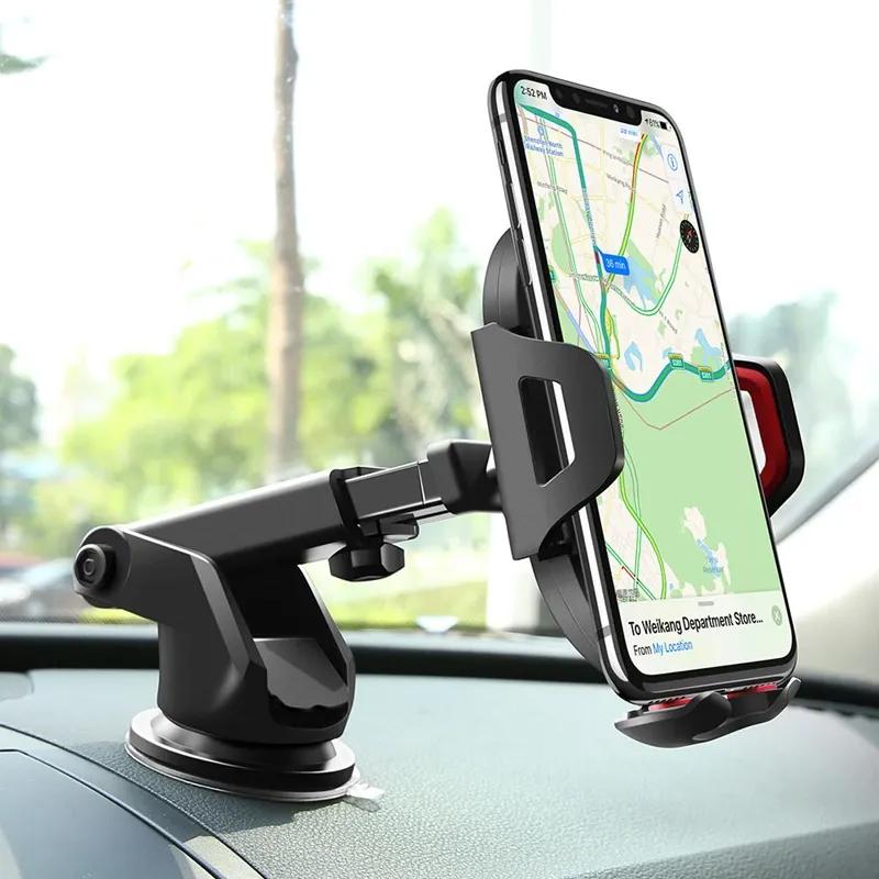2026 Sucker Car Phone Holder Mount Stand GPS Telefon Mobile Cell Support for IPhone 13 12 11 Pro Max X 7 8 Xiaomi Huawei Samsung
