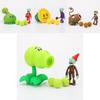 Pvz Plantas Vs Zombis Lanzaguisantes Figura de Acción de PVC Decoración de Madera de Pascua Para Niños