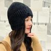 Fashion Warm Windproof Earflap Winter Hat Knitted Winter Knitted Beanie Soft Material Knit Ski Hat Winter Season