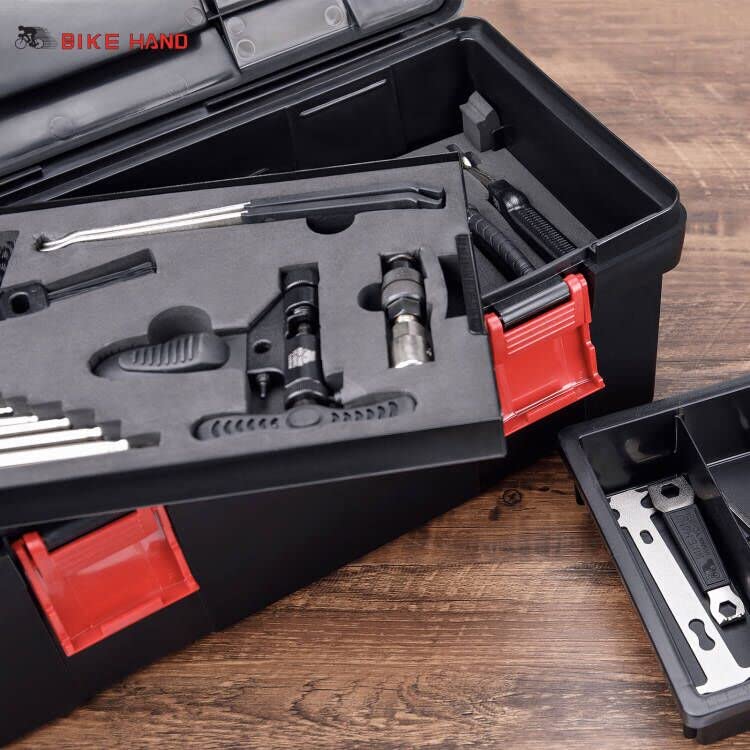 BIKE HAND Bicycle Tool Set with Pro Tool 3 Tier Tool Tool Box Box, Box, (YC-758)