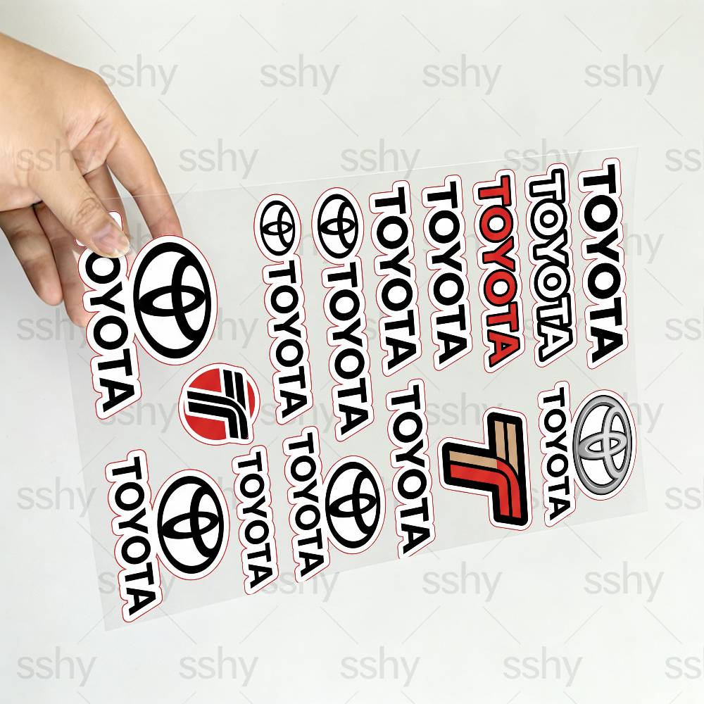 FOR TOYOTA TRO GR Long Lasting Waterproof Reflective Sticker Scratch Conceal Fit Motorcycle Car Helmet Fridge Water Cup Decals