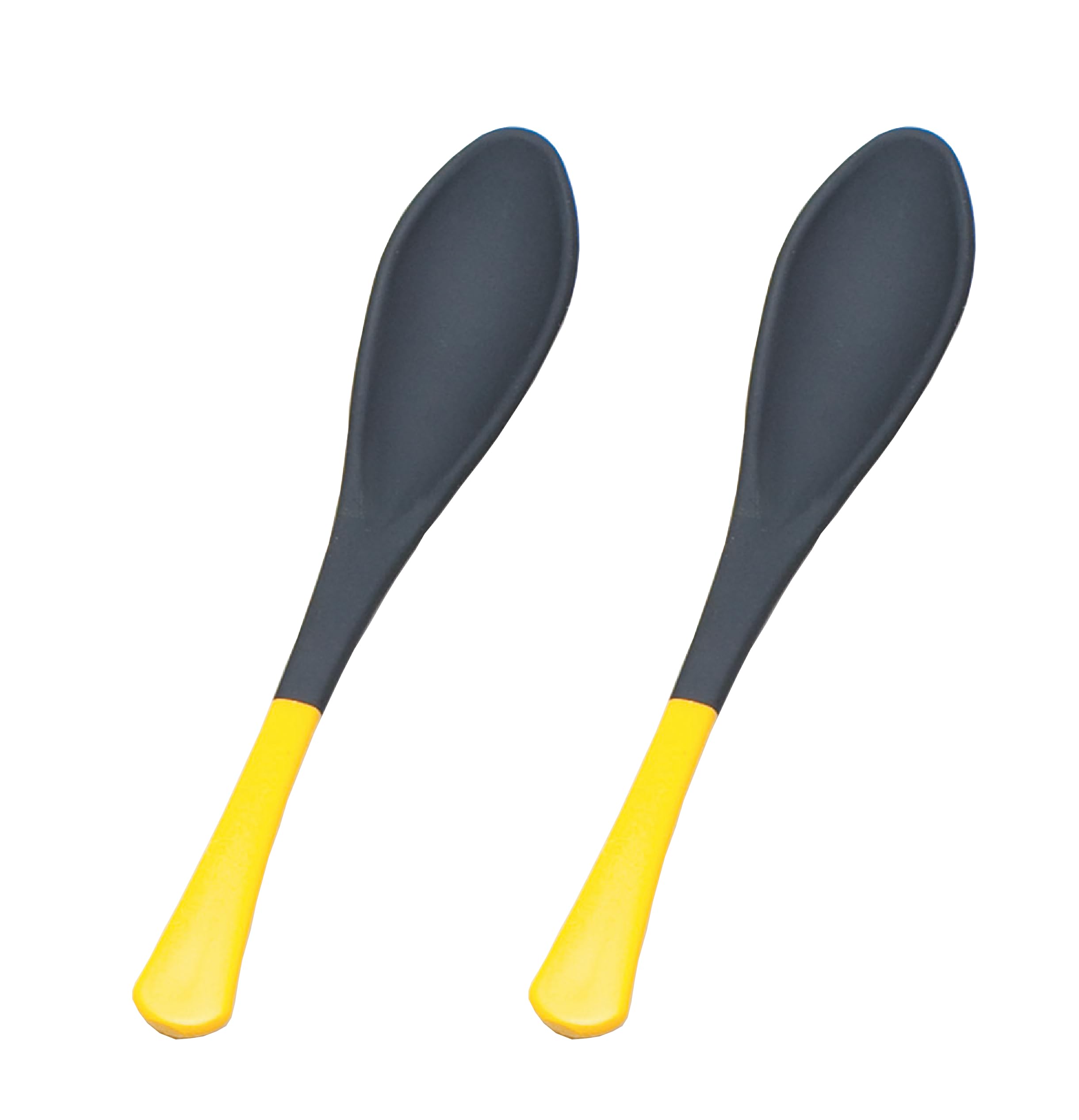 Wakaizumi Kappo Porridge Spoon Set of Lacquerware, Lacquerware, (Small), Black/Yellow, 2, H-60-33 чёрный
