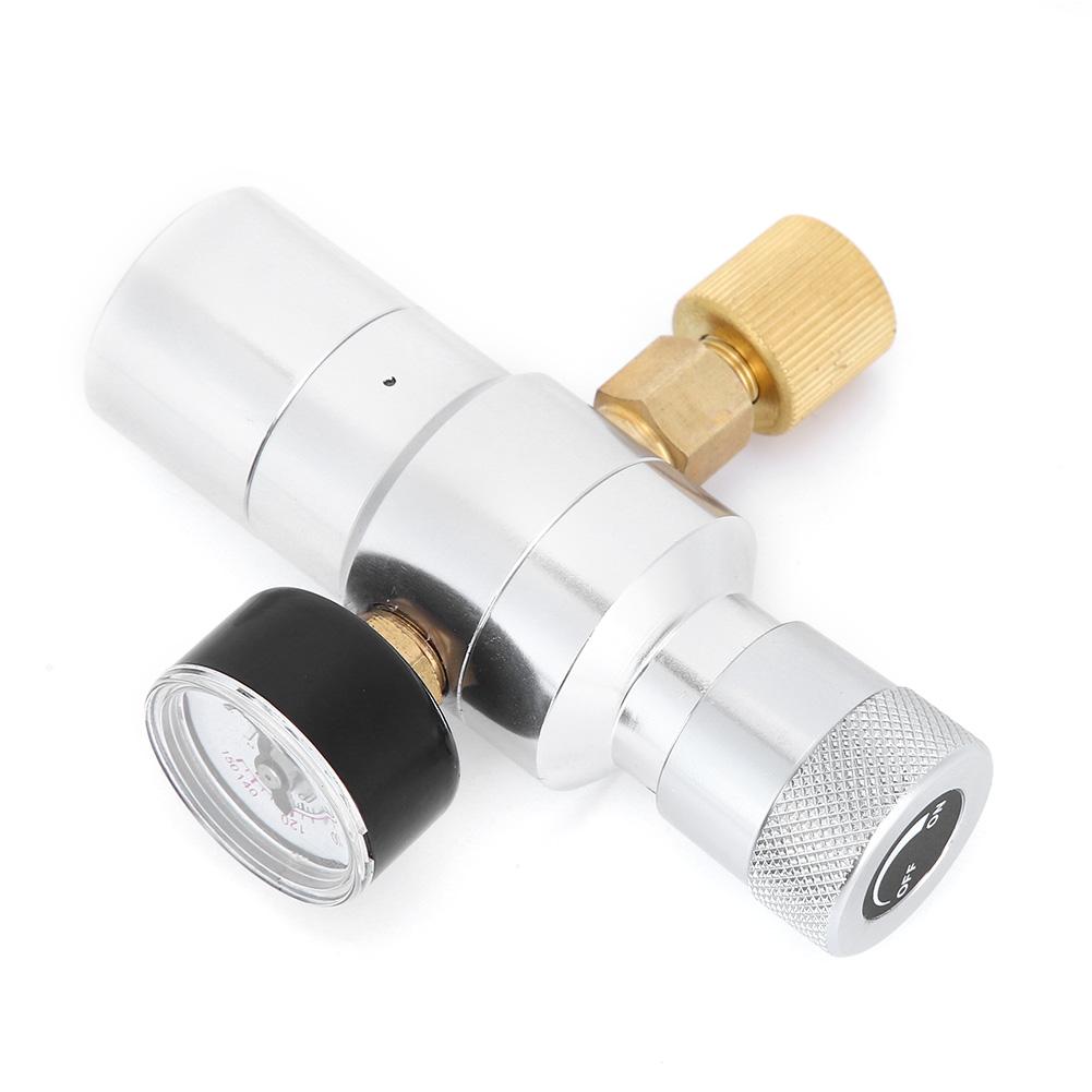 CO2 Regulator Mini Homemade Beer Soda Water Making Tool Aluminium MFL 3 8‑Inch 0‑150PSI