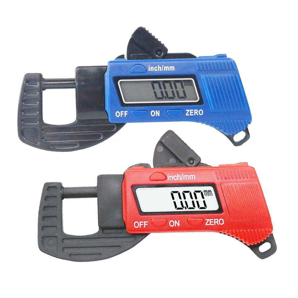 0-12mm Mini Digital Thickness Gauge 0.01mm Dial Thickness Gauges Meter Width Measurement Tools / Blue / Red