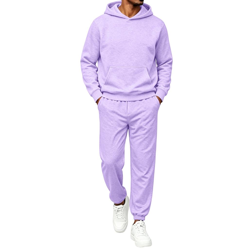 Ensemble à capuche 2 pièces pour homme - Survêtement décontracté pour le printemps, l'automne et le sport