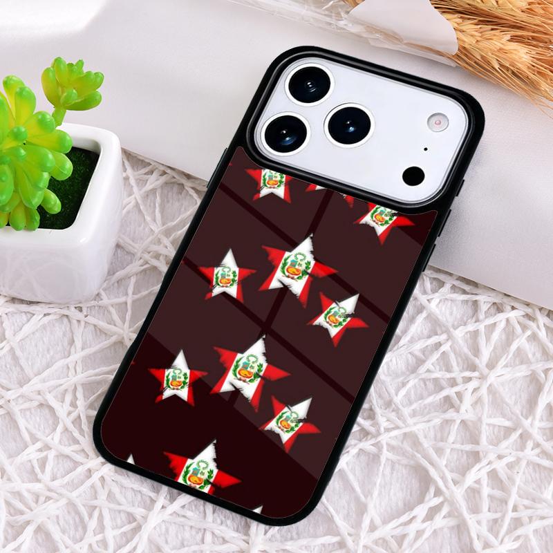 Peru Flag Shockproof Phone Case for iPhone 17 Air 16e 15 11 12 14 13 Pro Max Cover Coque