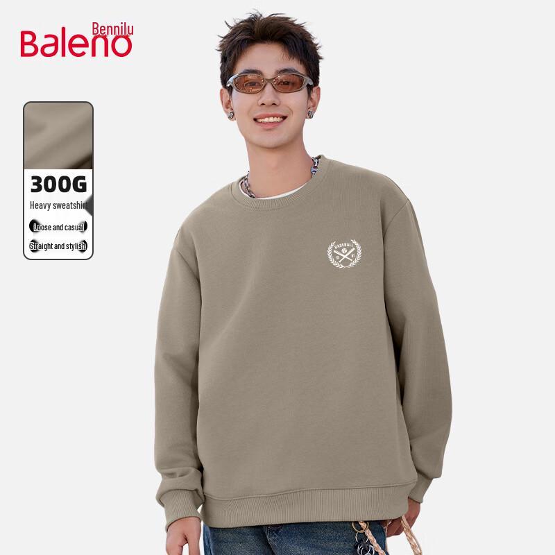 

Baleno Men s American Casual Loose Fit Heavyweight Sweatshirt 3XL