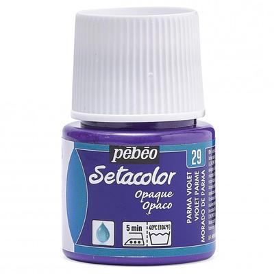 Tinta para Tecido Pebeo Pode Pintar em Tecidos Escuros Seta Color Cor Opaca 45ml Palma Violeta 29