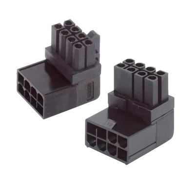 NFHK 2pcslot ATX 8P Male-Female 90 Degree Upward Down Angle Power Header Adapter for GPU Graphics Cards, NF-PW-027