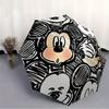 1pc Mickey Mouse Automatic Folding Umbrella - Portable Foldable Design with 8 Ribs, Durable Plastic & Iron Frame,  Sturdy Ribsy250725003