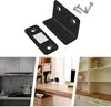 2 Pack Alloy Magnetic Door Catches Latch- Invisible Strong Adhesion, Drill-Free Mount, Seamless Release - Ideal for Cabinets, Wardrobes, Sliding Doors