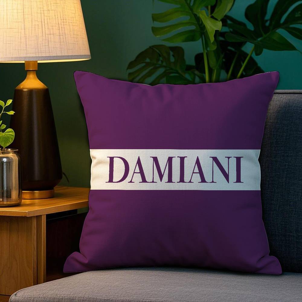 Italian Gorgeous D-Damiani Pillow Case Plush Fabric Soft Double Sided Print Sofa Cushion Cover Throw Pillow Covers