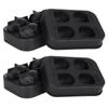 2Pcs Ice Mold Skull Shape Silicone Ice Cubes Tray for Cake Candies Kitchen Baking Tool