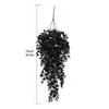 Artificial Eucalyptus Leaves Fake Hanging Eucalyptus Halloween Hanging Eucalyptus Branches Spooky Black for Indoor for Halloween