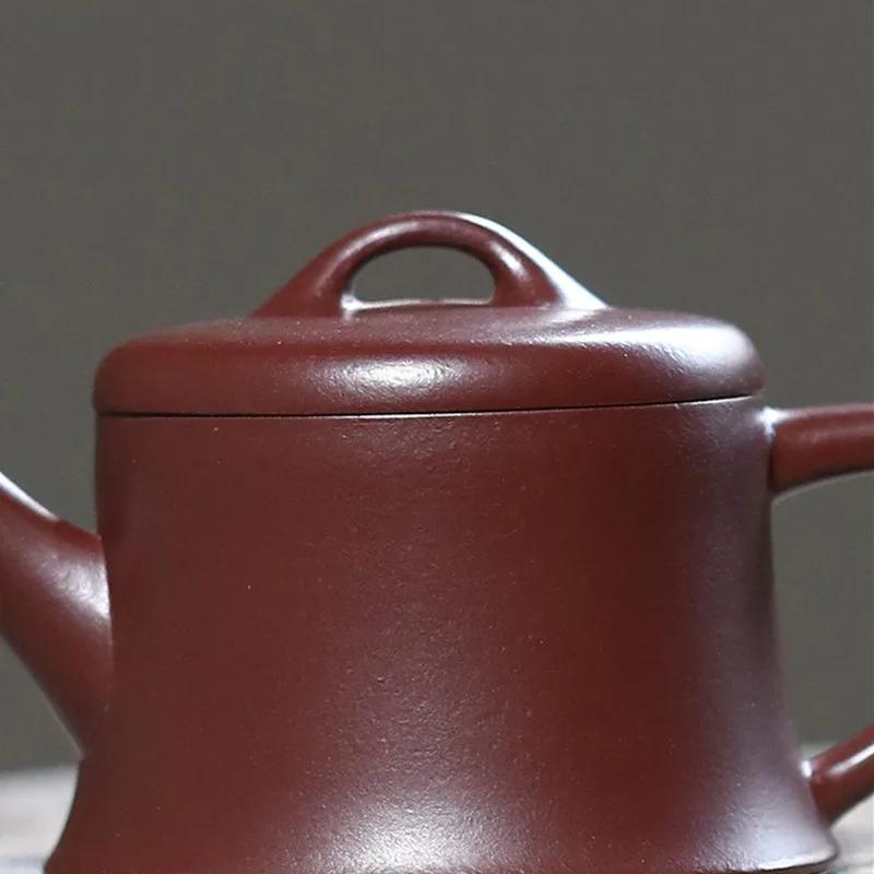 70ml Chinese Yixing Purple Clay Teapot Kettle Small Capacity Master Handmade Tea Pot Beauty Tea Infuser Raw Ore Zisha Tea Set