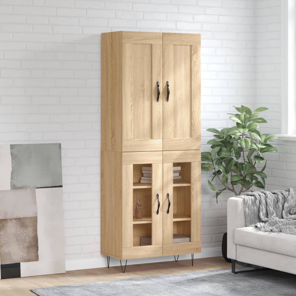 Highboard Sonoma Oak 69.5 x 34 x 180 cm Particleboard