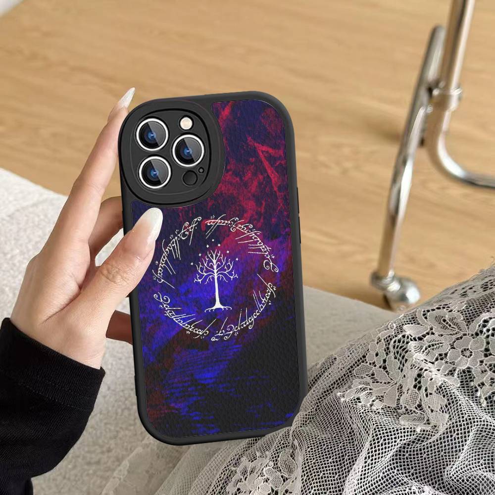 

The Lord Of The R-Rings For IPhone 16 15 14 13 12 11 Pro Max Plus Leather Phone Cover iPhone 14pro max