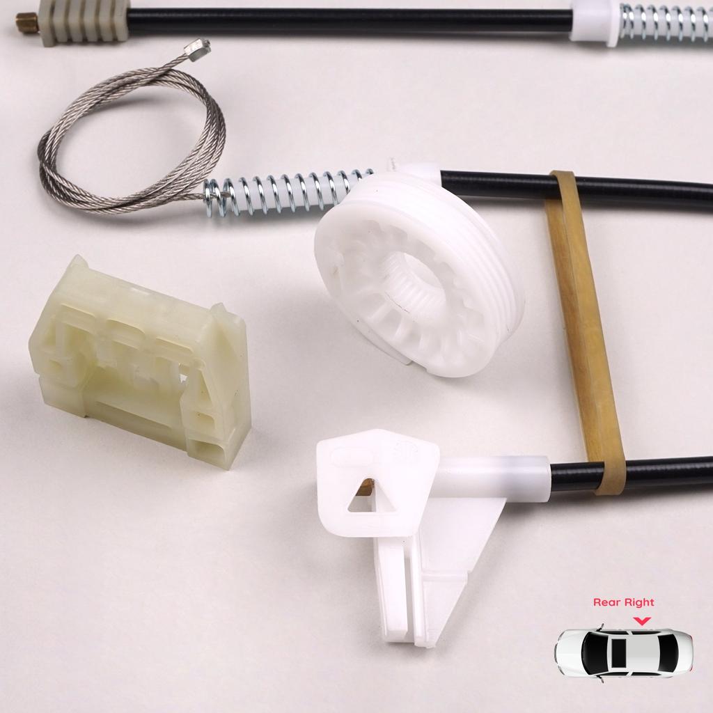 EWR548 Power Window Regulator Repair Set Rear Right Door for Skoda Octavia MK1 1U 1U2 1U5 2001-2010 4/5 Door Facelift 1U0839462B