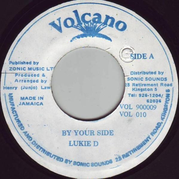 

7-дюймовая пластинка LUKIE D By Your Side VOL010 Volcano 1994 Ямайка Регги Ска Даб Б/у