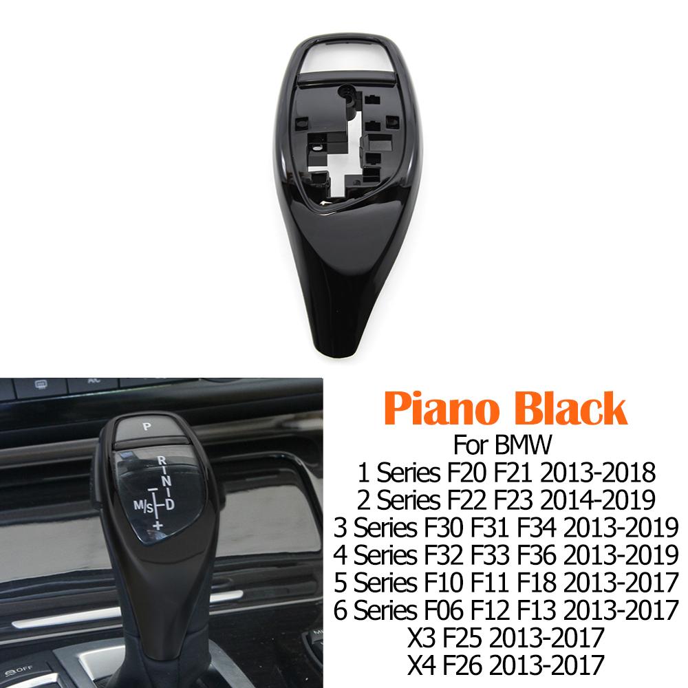 LHD RHD Gear Shift Knob Trim Shifter Lever Cover For BMW 1 2 3 4 5 6 Series X3 X4 F20 F30 F31 F34 F36 F10 F11 F06 F12 F25 F26