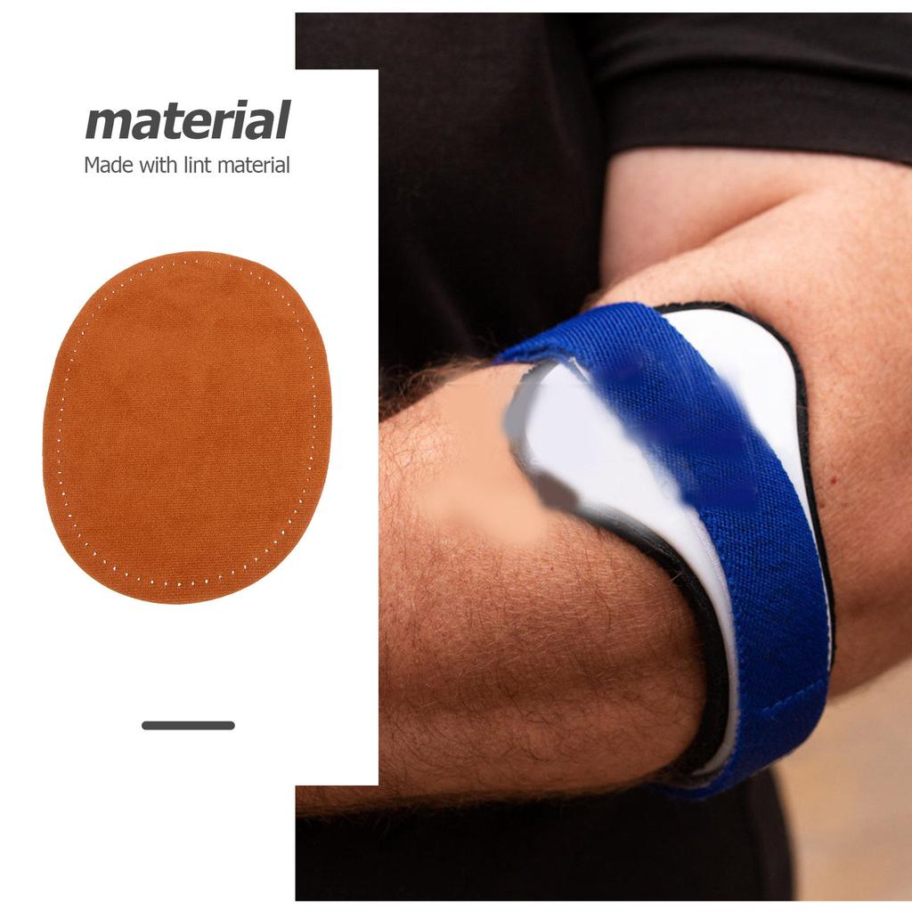 1Pair DIY Soft Lint Elbow Patch Oval Shape Sewing Appliques for Jackets Sweaters Clothes Repair Decorative Sewing Patch
