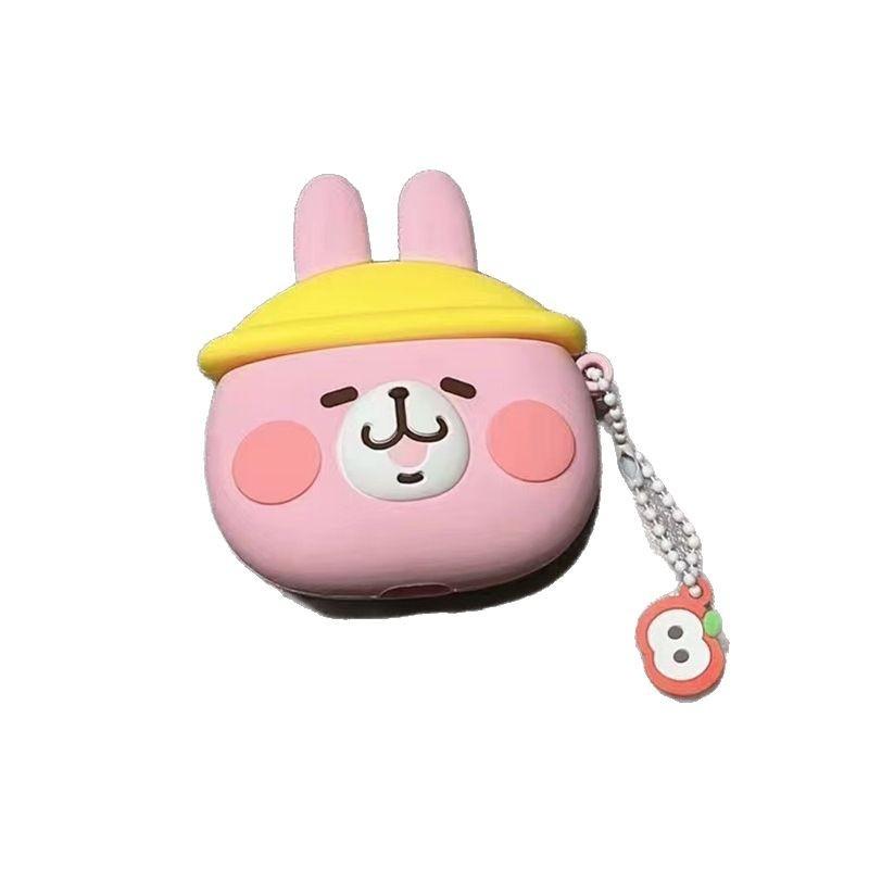 Cute pink rabbit case suitable for AirPods Gen 1, Gen 2 Gen 1 Pro 1 Apple Bluetooth earphone case for women