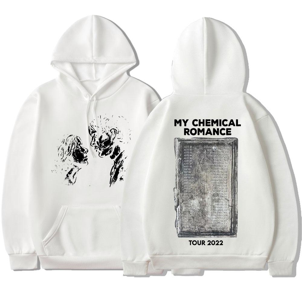 Vintage Rock Band My Chemical Romance 2022 Tour Hoodie Unisex Damen Punk Gothic Langarm Sweatshirt Übergroße Hip Hop Streetwear