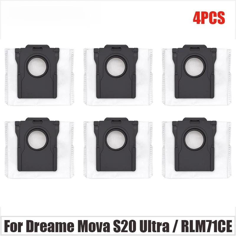 For Dreame Mova S20 Ultra / RLM71CE Spare Parts Main Side Brush Hepa Filter Mop Pad Dust Bag Accessories Consumables