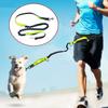 Dog Walking Leash Wear-resistant Running Traction Rope Adjustable Elastic Waist Belt Strap Reflective Leash for