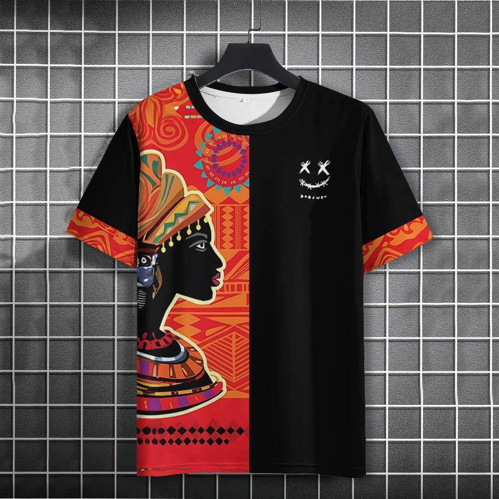 

Модные горячие продажи футболок для мужчин летняя этническая одежда с 3D-принтом для мужчин и женщин уличная тенденция короткий рукав футболка верхняя винтажная одежда 6XL