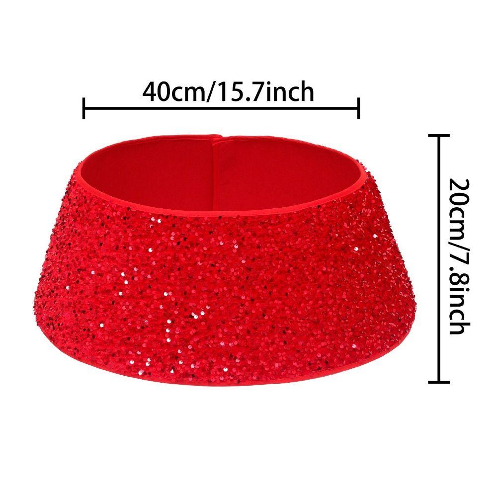 Retro Christmas Tree Skirts Sequin Xmas Tree Skirt Christmas Tree Surround Base  Christmas Decor