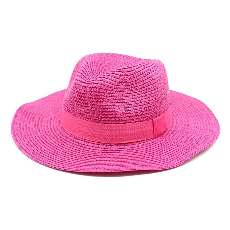 Unisex Summer Panama Sun Hat - Fashionable Straw Braid Fedora for Outdoor and Beach Wear.