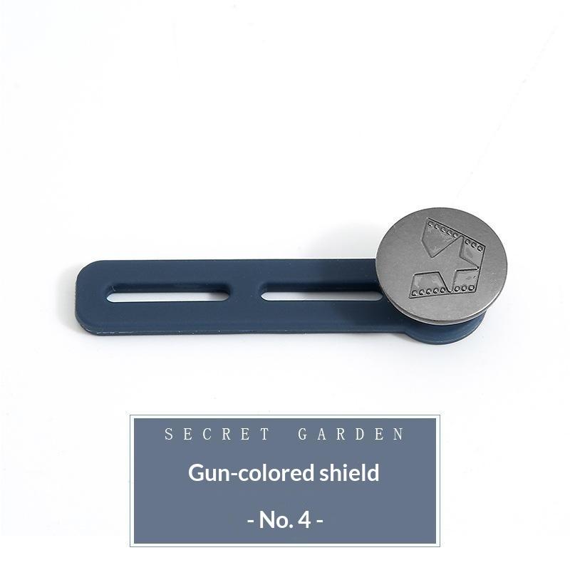 Jeans Button Extender Universal Pants Extender Button For Women Men Adjustable Elastic Waist Silicone Extender Buckle Set