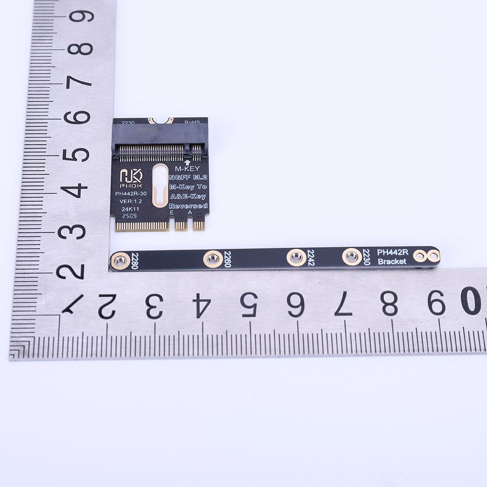 M.2 A+E To NVME SSD Adapter PCI-E 4.0 Adapter NGFF A+E-Key Male To NVME M-key Female Extension for 2230 2242 2260 2280 NVME SSD