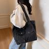 Bags Women's New Fashion Denim Large Capacity Shoulder Bag Versatile Commuter Tote Bag Student Class Bag