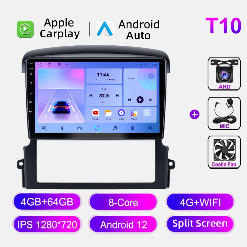 Android 12 Car Radio For KIA Sorento 2004-2008 Multimedia Player GPS Navigation Stereo WIFI Autoradio IPS Screen Stereo No 2din