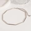 Metal sense tubular splicing geometric clavicle necklace personality temperament item decoration