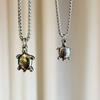 Trendy Men's Turtle Pendant Necklace: Versatile Titanium Steel Jewelry