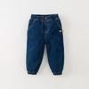 [Same Style As In Shopping Malls] David Bella Children's Pants 2026 Winter Boys' Casual Denim Cotton Pants with Quilted Thickening